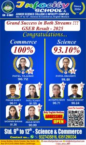 STD 12TH BOARD RESULT 2024-25 SCIENCE & COMMERCE