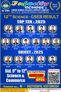 ADMISSION OPEN 2025 -26 STD 9TH -12TH SCI.& COMM.